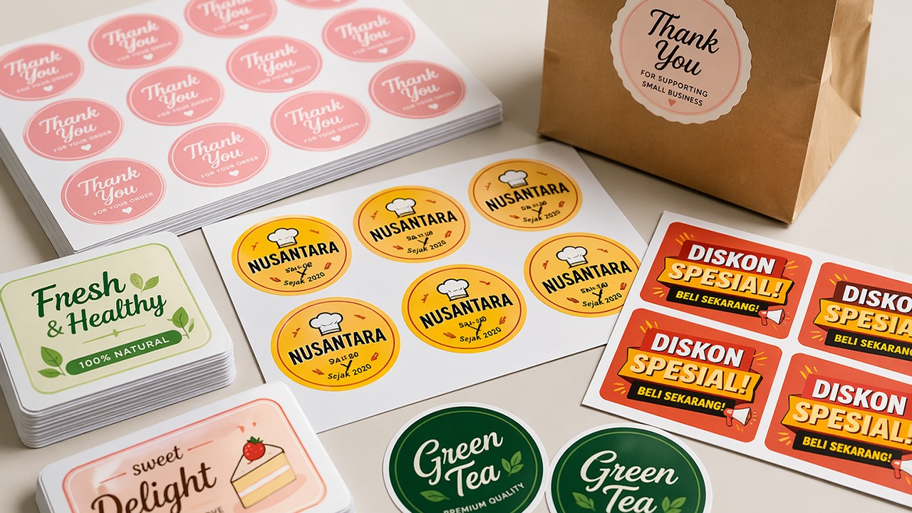 Sticker Chromo: Solusi Cetak Sticker Ekonomis untuk Promosi dan Label Indoor