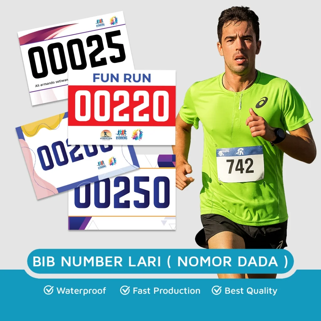 BIB Number / Nomor Dada Sticker Vinyl